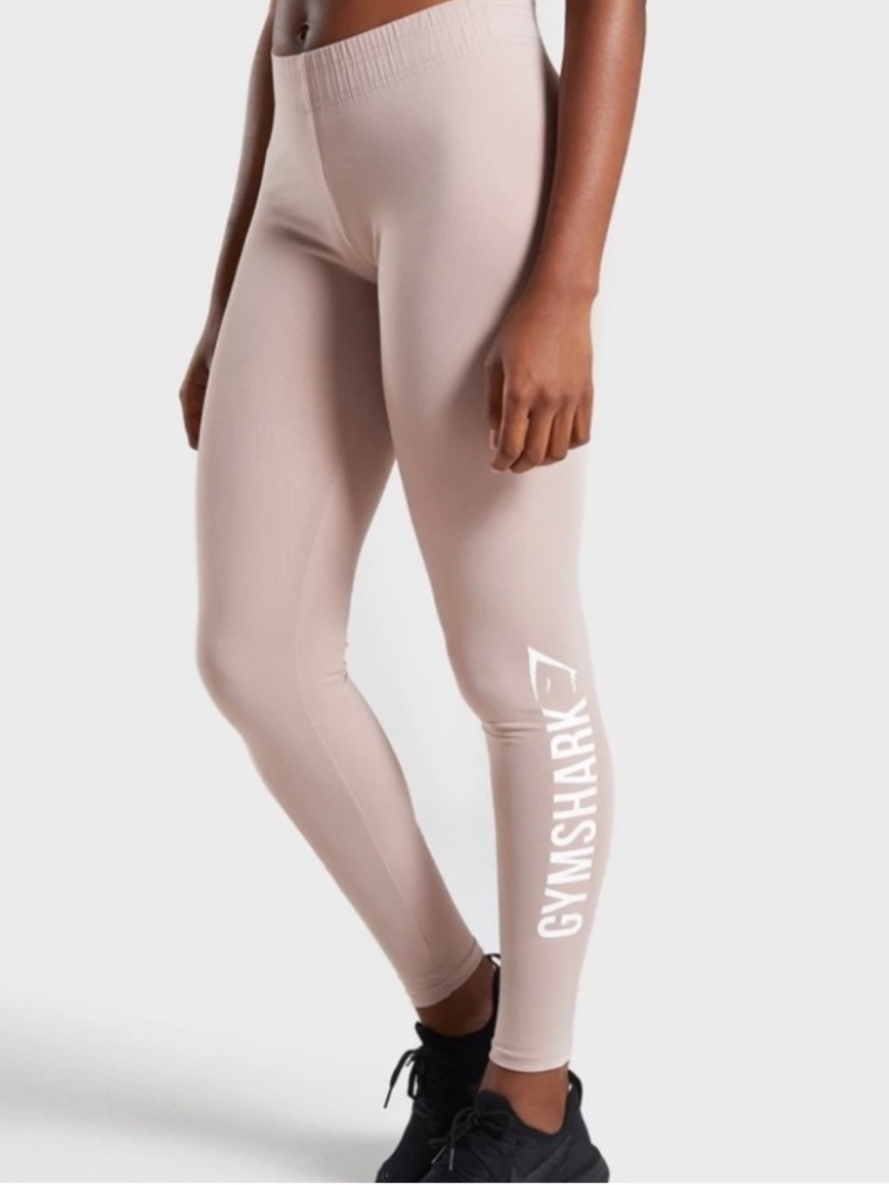 Gymshark Core Logo Leggings-Women’s Taupe Active (small)
